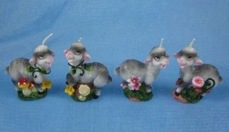 Свеча парафин декоративная Овечка Н 6,5см, 8 в.