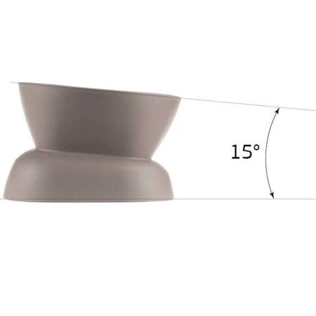 Миска для животных 200мл пластик КВАДРО французcкий серый (12)