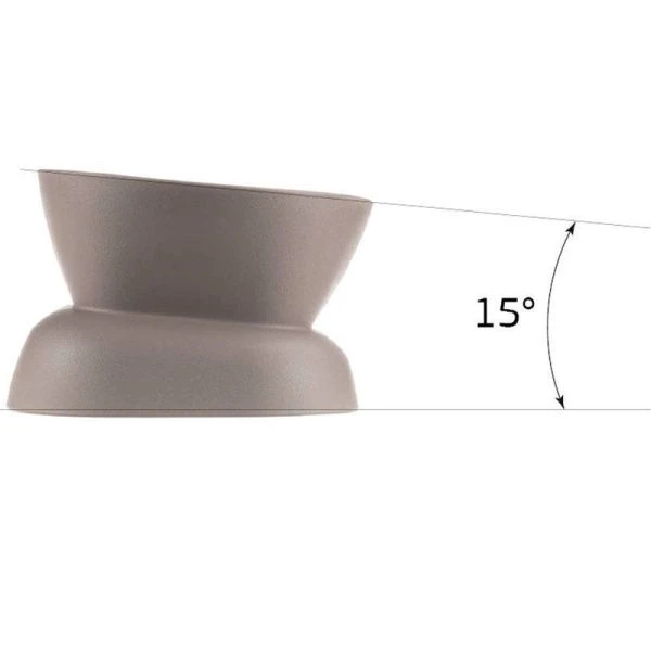 Миска для животных 200мл пластик КВАДРО французcкий серый (12) Миска для животных 200мл пластик КВАДРО французcкий серый (12)