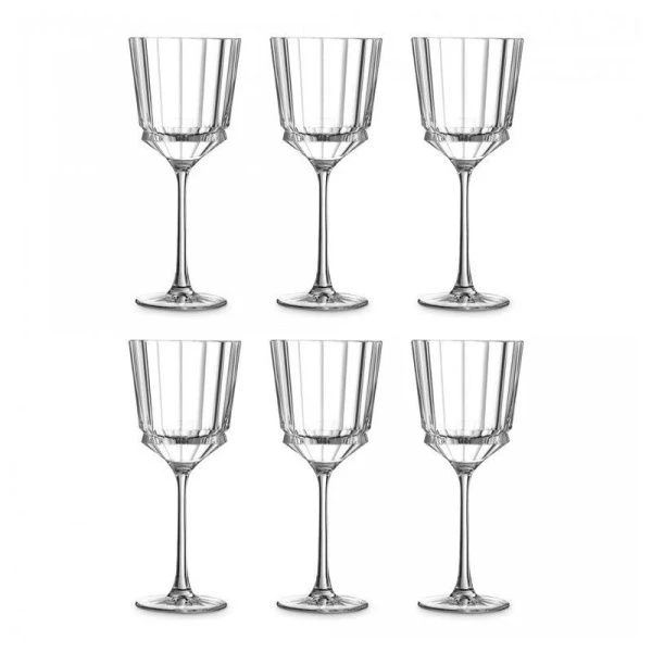 Бокалы для вина набор 6шт 250мл Хрусталь МАКАССАР (6)