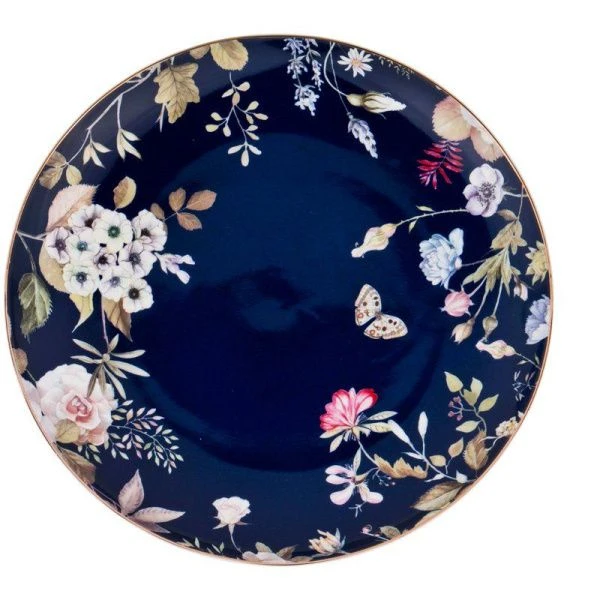 Тарелки мелкие набор 2шт 21см фарфор Belle Кобальт десертные (24)