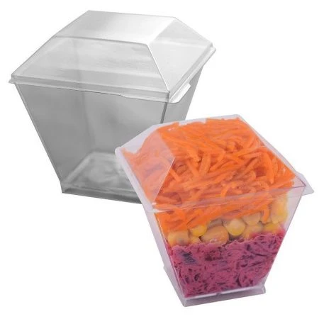 Набор форм фуршетных полистирол 4шт. 160мл с крышкой Пагода (5/25)