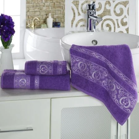 яяяПолотенце махровое 50*90см Karna ELZA (Сиреневый)
