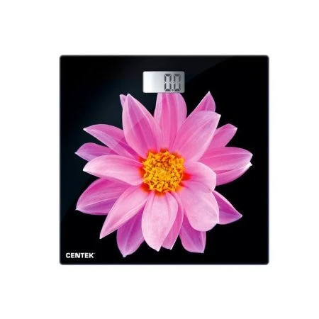 Весы напольные электронные стекло до 180кг Centek CT-2416 Pink Flower 26*26см, LCD-дисплей (8)