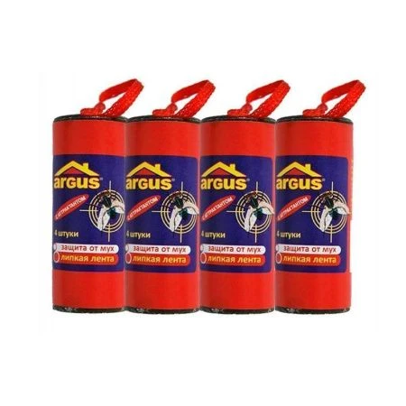 Лента липкая от мух 4шт. в плёнке ARGUS (150) AR-438