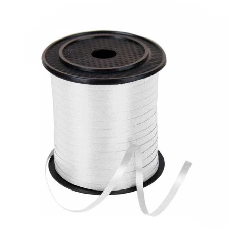 Лента упаковочная 0,5см*228,6м белая (100)