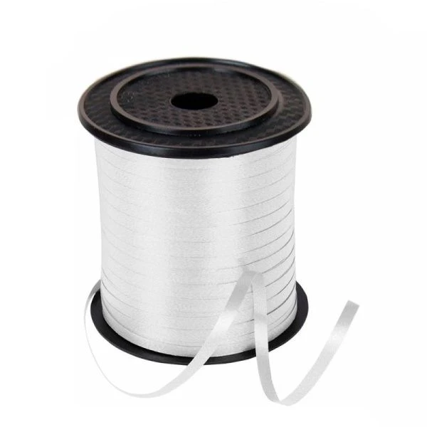 Лента упаковочная 0,5см*228,6м белая (100)