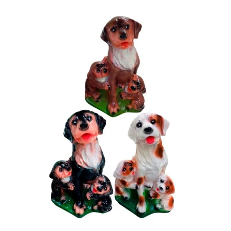 Фигура садовая СЕМЕЙКА долматин 21*23*36см гипс