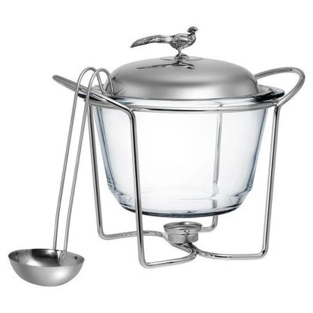 Мармит 4л нерж.сталь/стекло ОХОТА с половником (4)