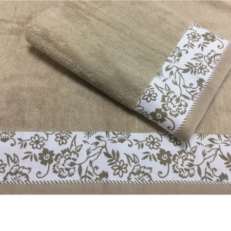 яяяПолотенце махровое 70*140см Гардения G-KB632 (12)