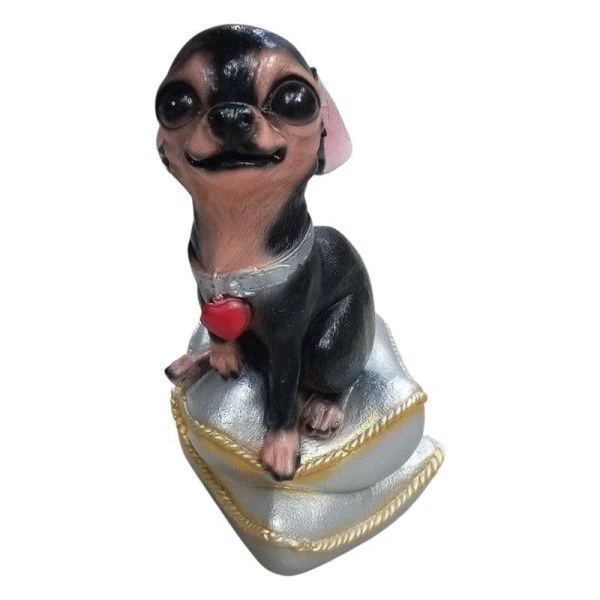 Копилка СОБАКА на подушке 17*18*33см гипс