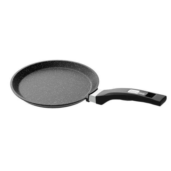 Сковорода блинная 22см алюминий АП ГРАНИТ BLACK без крышки индукция (10)