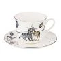 Чайный набор 2пр фарфор КОТИКИ на 1 персону 450мл (24)