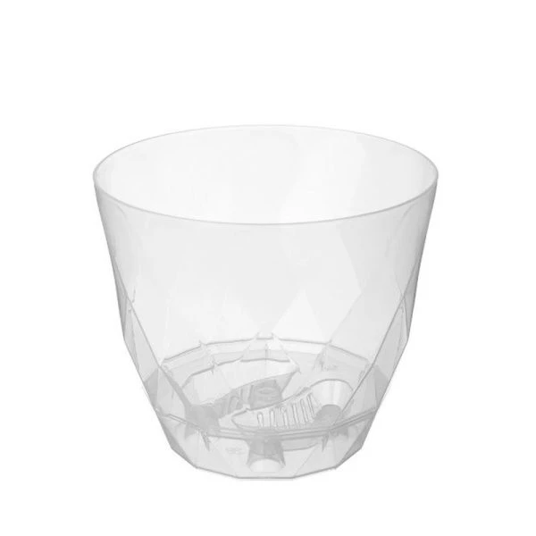 Горшок для орхидей 2,3л 175мм пластик Laurel с поддоном бесцветный (18)