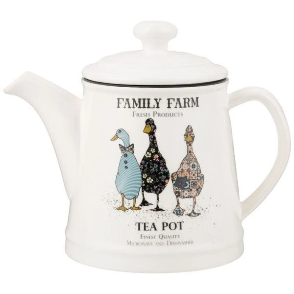 Чайник заварочный 1200мл фарфор Family Farm (12)
