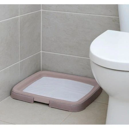 Лоток для собак под пеленку 45*34см пластик смоки (5)