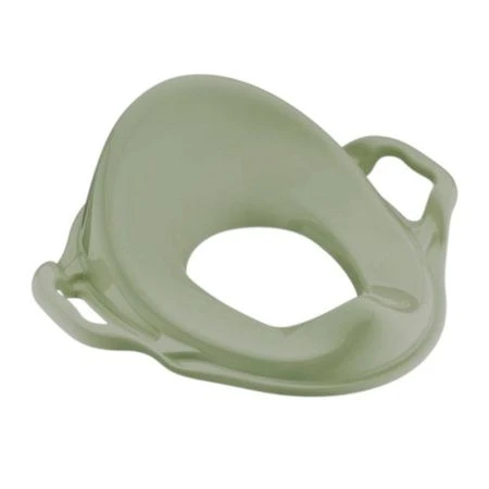 Накладка на унитаз детская (адаптер с ручками) 43*37*15см пластик оливковый (15)