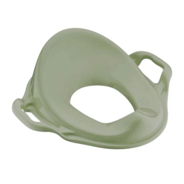 Накладка на унитаз детская (адаптер с ручками) 43*37*15см пластик оливковый (15)