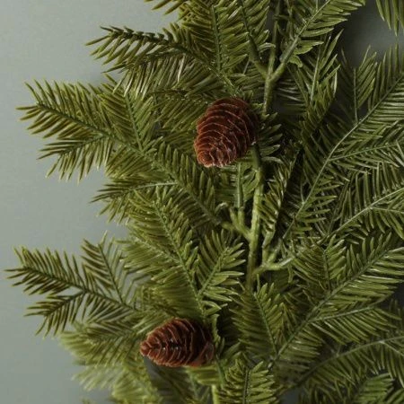 Ветка искусственная Елка с шишками 64см SD8206 (100/500)