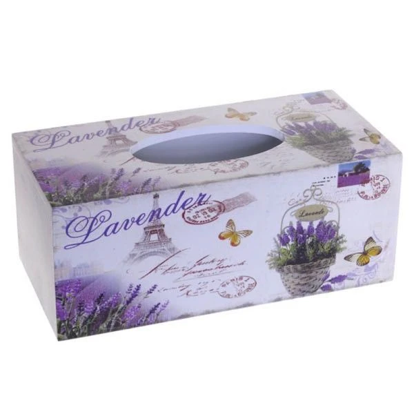 Салфетница 23,5*11,5*9,5см дерево ЛАВАНДА (36)