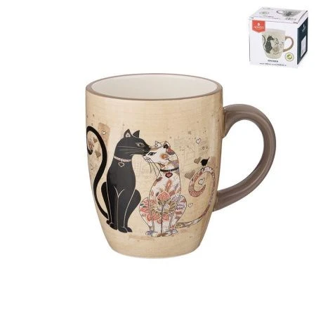 Кружка 300мл керамика ПАРИЖСКИЕ КОТЫ (72)