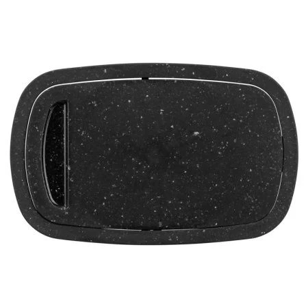 Контейнер для мусора 1,9л 225*140*253мм пластик VELVET черный гранит с подвижной крышкой (8)