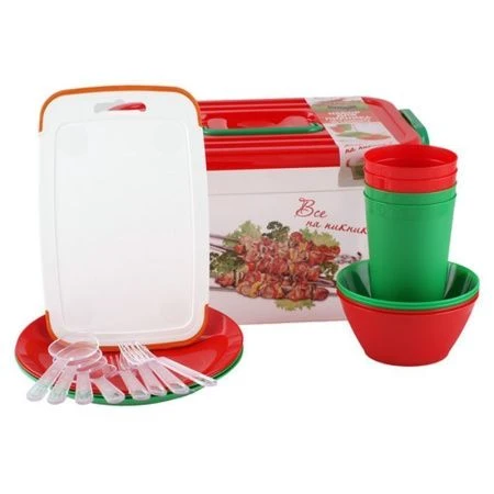 Набор для пикника на 4персоны (конт-р 6.5л, 22 предмета) (6)