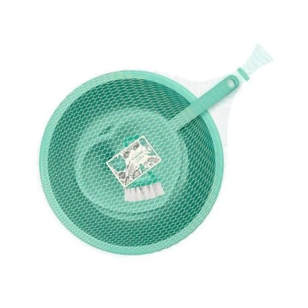 Набор кухонный 3пр Food (таз 4л, ковш 1,5л, щетка для овощей) пластик Organic (10)