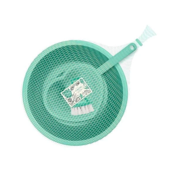 Набор кухонный 3пр Food (таз 4л, ковш 1,5л, щетка для овощей) пластик Organic (10)