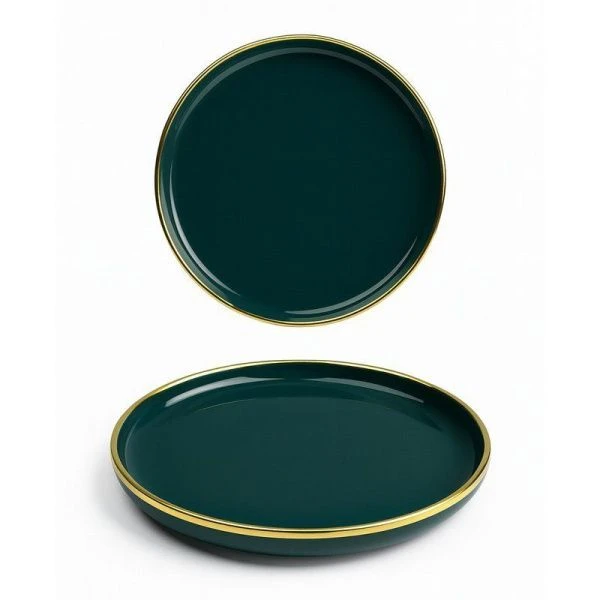 Блюдце 15см керамика GRAZIA темно-зеленый