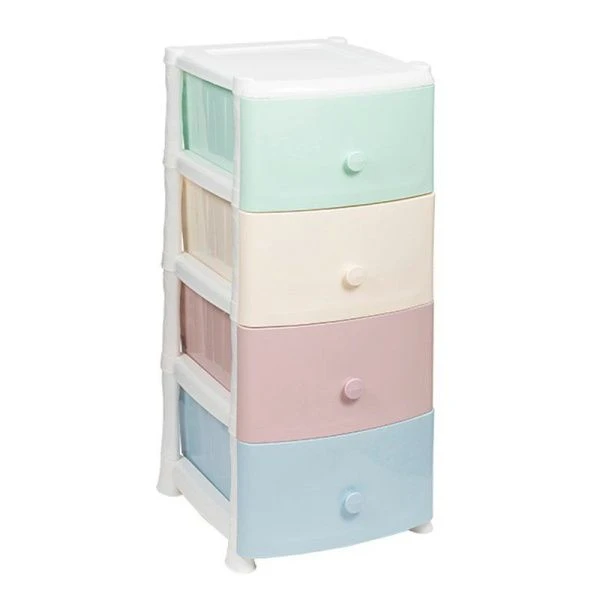 Комод 4-х секционный 95*39*47см пластик Junior микс (1)