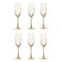 Бокалы для шампанского набор 6шт 160мл стекло ЗОЛОТИСТЫЙ ХАМЕЛЕОН (4)