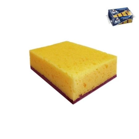 Губка для посуды 4шт 10*6,9*3,6см поролон TURBOMAG EXTRA GRANDE крупнопористая (60)