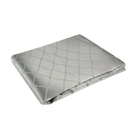 Скатерть полиэстер 140*180см серая JC-13439 (100)