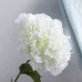 Цветы искусственные Гортензия белая 85см 25см пластик A34 (100/400)