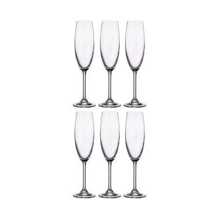 Бокалы для шампанского набор 6шт 250мл стекло БАРБАРА/МИЛВУС 1SD22/250 (8) 17168