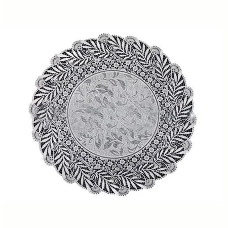 Салфетка сервировочная 15 (38см) ПВХ КРУГ белая S-120 (12/360)