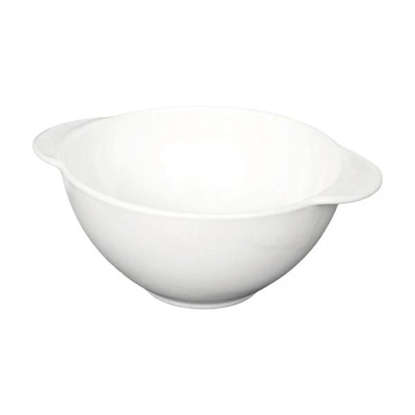 Бульонница 500мл стеклокерамика белая с ручками XTW55 (36)