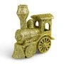 Игрушка новогодняя на елку ПАРОВОЗ 9*7см пластик золото OSHR21-536/JC-16464 (1200)