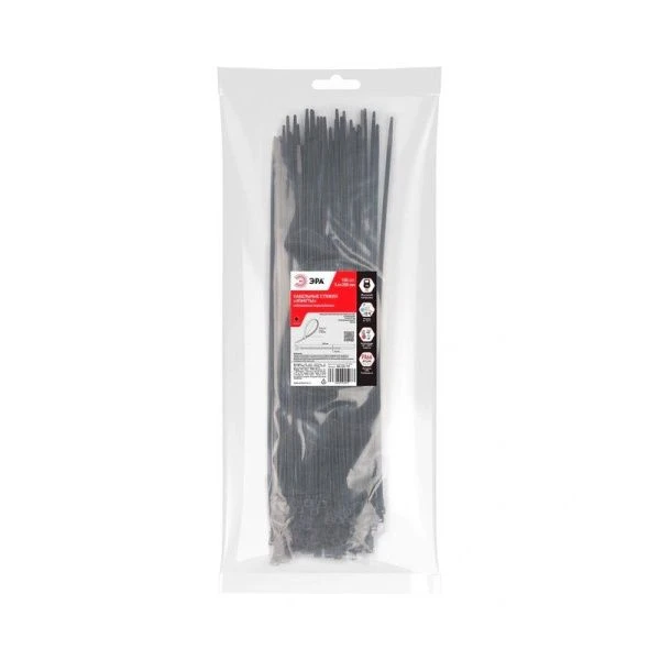 Хомут нейлон 250*3,6мм черный NO--225-179 ЭРА 100шт.