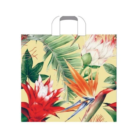 Пакет с петлевой ручкой полиэтилен 38*34+3см Экзо (50/500)