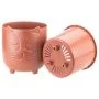 Кашпо 650мл d115мм пластик БАСЯ со вставкой Терракотовый (6)