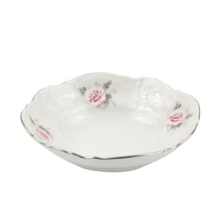 Салатник 13см фарфор БЕРНАДОТТ СЕРАЯ РОЗА платина  50673J1Z5396021