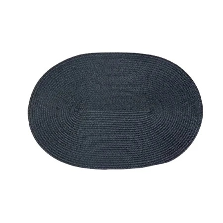 Салфетка сервировочная 30*45см пластик черная овальная JC-15243 (300)