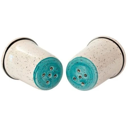 Набор для специй 2пр (солонка, перечница) керамика Аэрография МЯТНЫЙ БРИЗ (36)