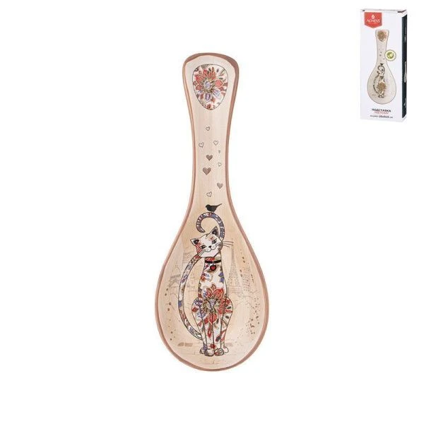 Подставка под ложку 25*9*3см керамика ПАРИЖСКИЕ КОТЫ (72)