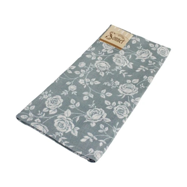 Полотенце кухонное 45*70(+/-5)см рогожка РЕВЕРАНС СЕРЫЙ с каймой LeSonnet арт. 22 Полотенце кухонное 45*70(+/-5)см рогожка РЕВЕРАНС СЕРЫЙ с каймой LeSonnet арт. 22