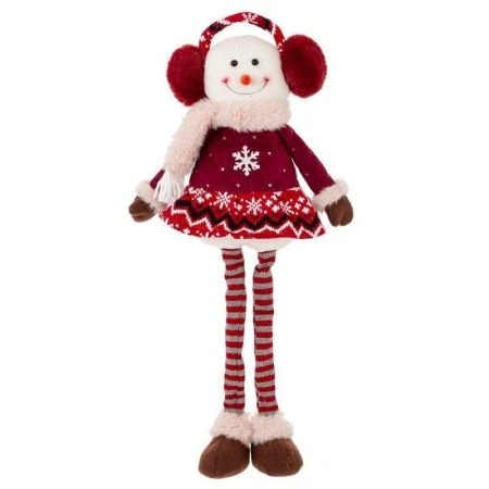 Игрушка мягкая Снеговик L20 W16 H53 см, 2в.