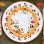 Тарелки мелкие набор 4шт 19см фарфор Autumn Breeze Белка и грибы белая десертные EL-R0924/AUBR (6)
