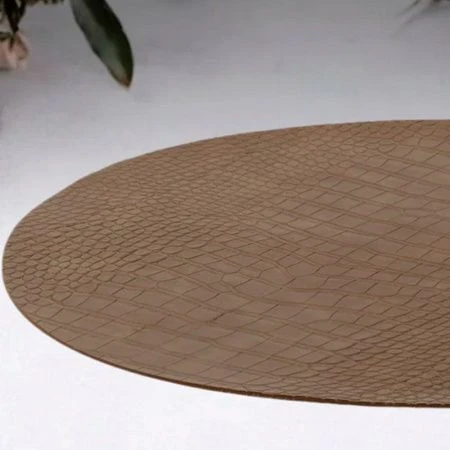 Салфетка сервировочная 38см CROCO с пробкой коричневая (24)